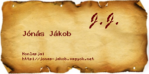 Jónás Jákob névjegykártya